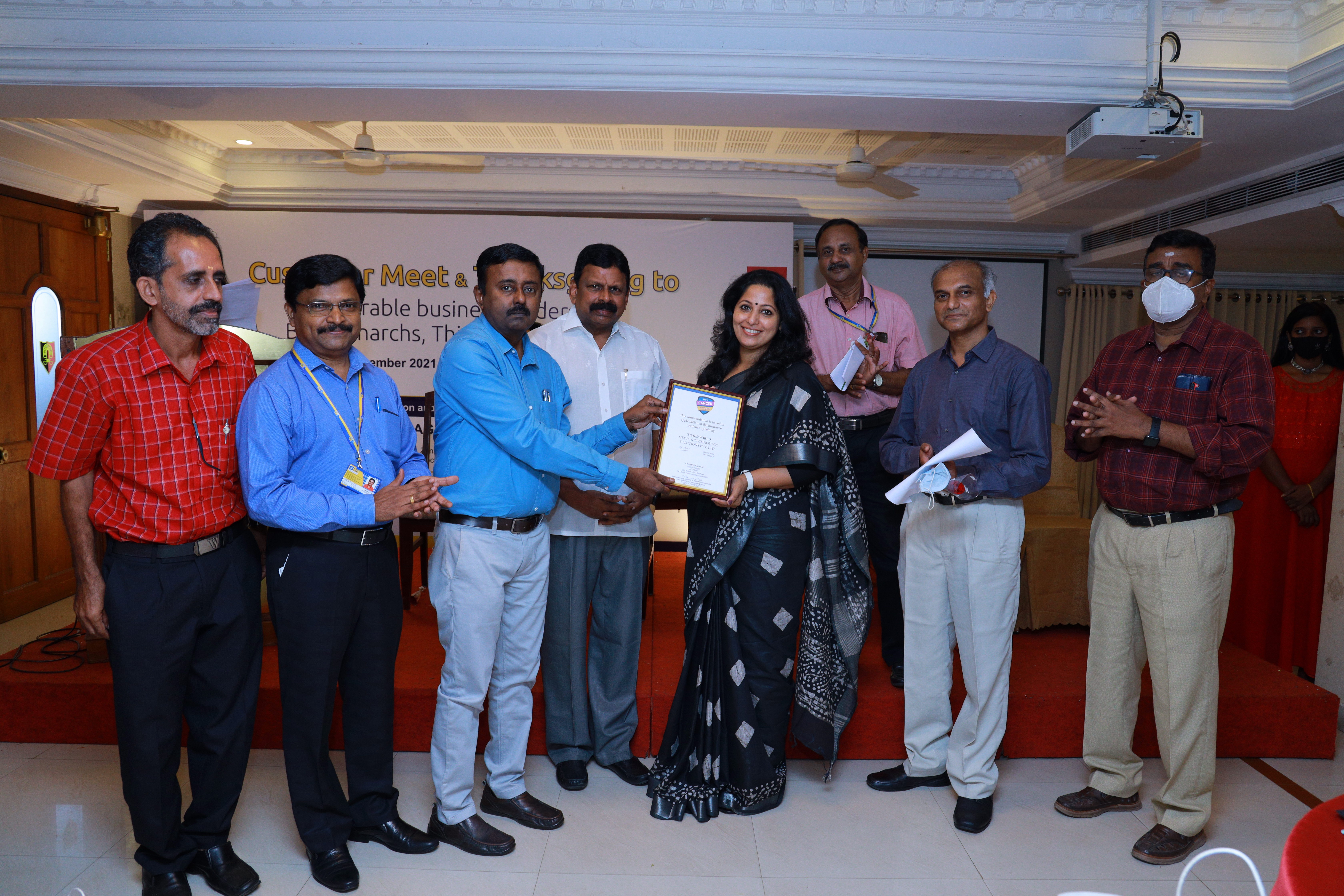 Timesworld India honored by the LIC of India