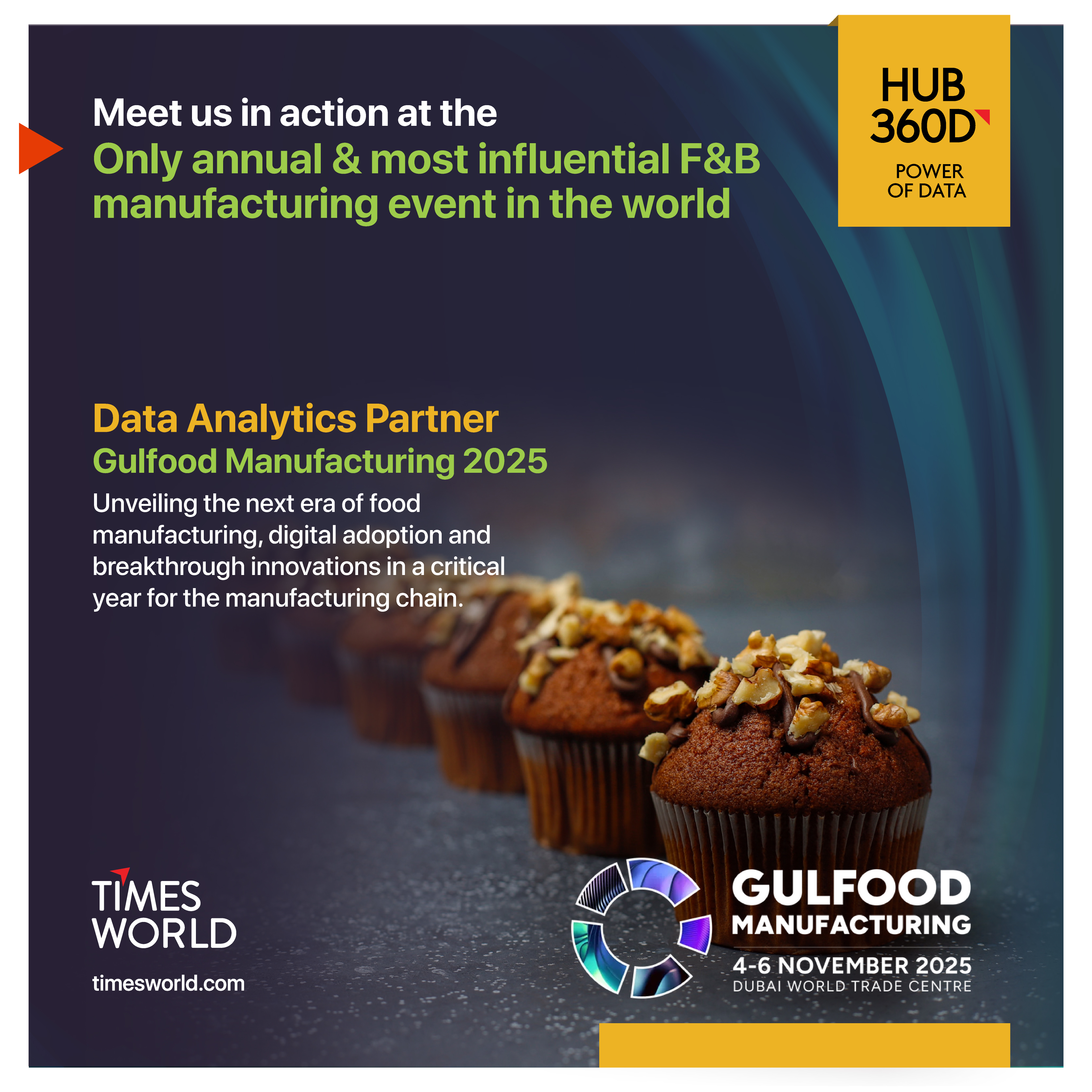 Timesworld announced as the Official Data Research Partner for Gulfood Manufacturing 2025